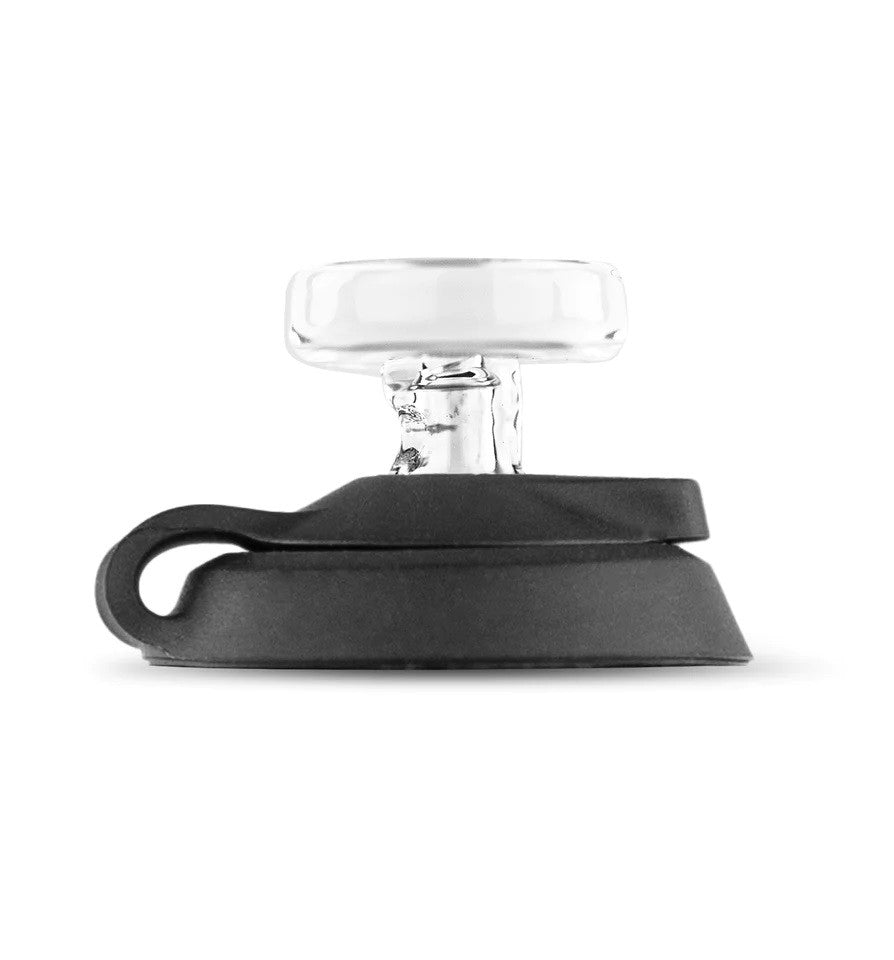 Black Puffco Proxy Travel Pack with vaporizer accessories in compact case, designed for portable use and easy transport.