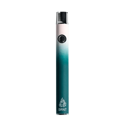 BRNT Designs Boreal Haze 510 vaporizer battery for cartridges, black and sleek with easy-press button and LED indicator.