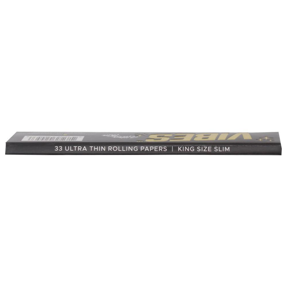 Ultra Thin King Vibes Papers from 420 Products, featuring sleek, lightweight rolling papers with the Vibes brand logo.