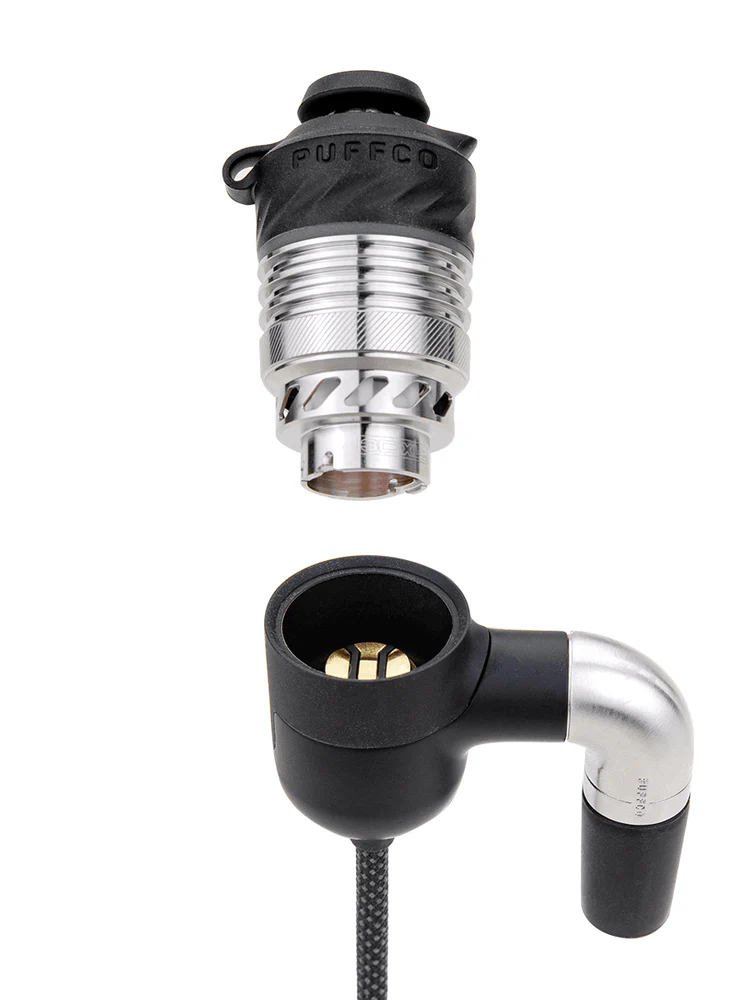 Puffco Peak Pro Link E-Rig accessory with sleek design, used for enhancing vapor experience with Puffco Peak Pro devices.