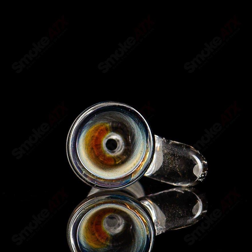 Glass Daft ATX Marble Implosion waterpipe with natural marble design, clear glass construction, and intricate waterpipe features.