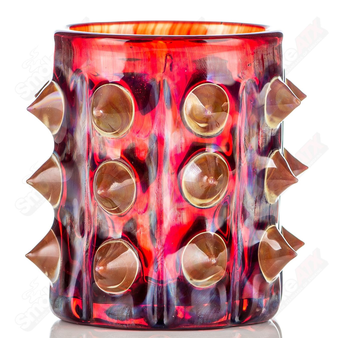 Cactus Whiskey Glass (Red) Unparalleled Glass - Smoke ATX