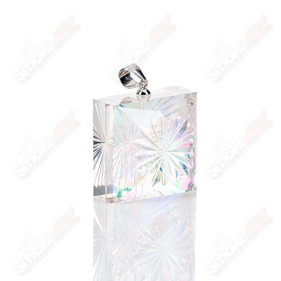 Casto Fantasy Collab Pendant by Fatal Facets, a colorful heady glass pendant featuring intricate fantasy-inspired designs.