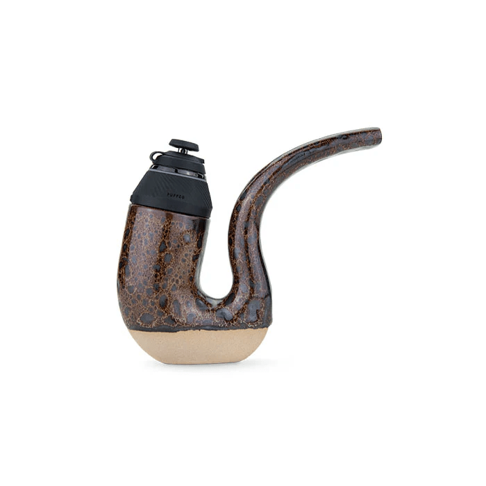 Chestnut Puffco Terrapipe Proxy attachment for vaporizer, featuring a textured chestnut-colored resin design and compact accessory style.