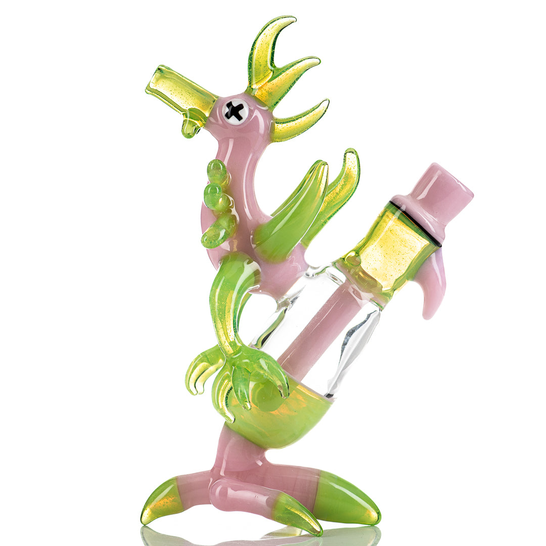 Chicken Rig (Pink/Green) JOP Glass