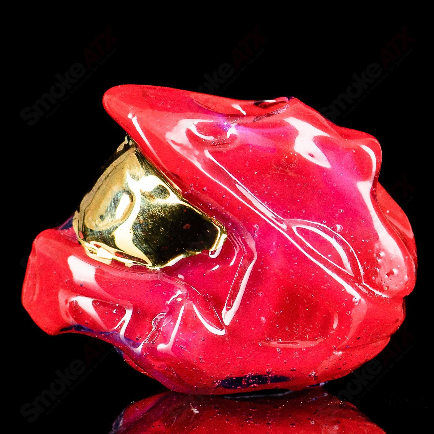 Heady Glass Flat Halo Master Chief Pendant by Tony Kazy, detailed ceramic pendant featuring a Halo-themed design.