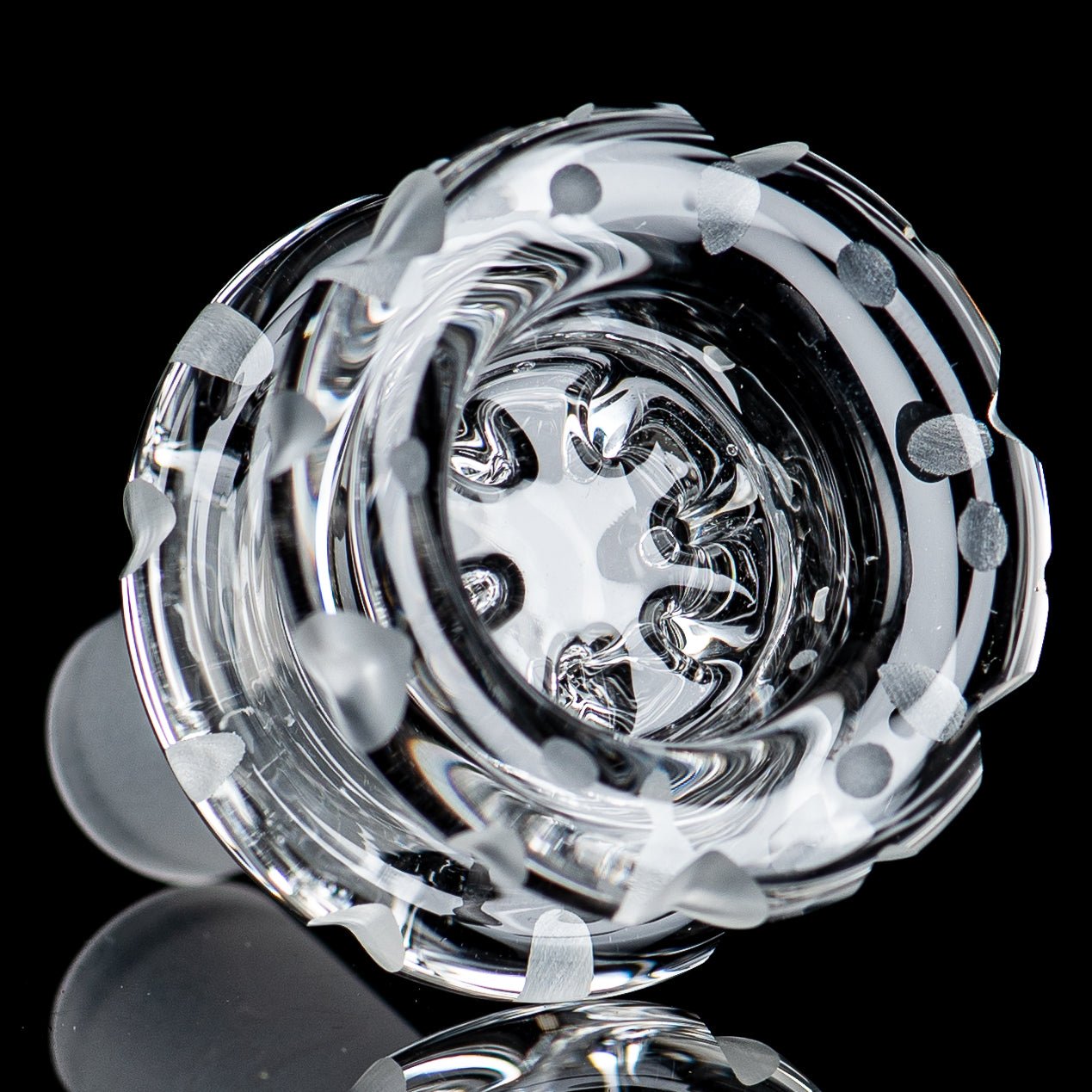 Coldwork 14mm Clear Multi Hole V2 Bowl Mobius - Smoke ATX
