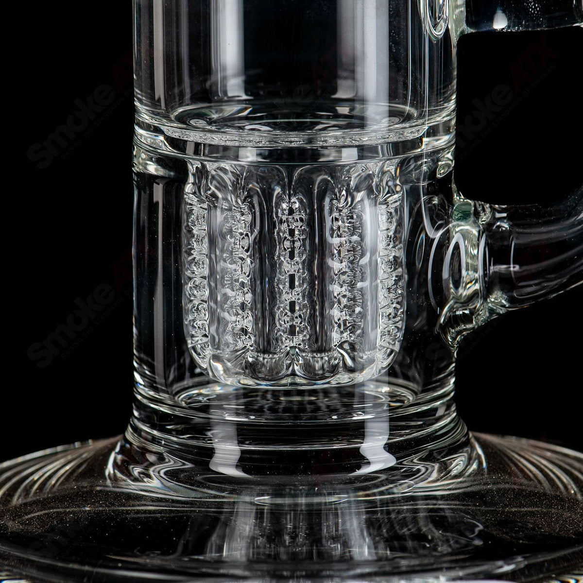 14-inch turquoise and blue fade straight glass tube by Dirty Rico with 14mm bowl, featuring colorful glass artistry.