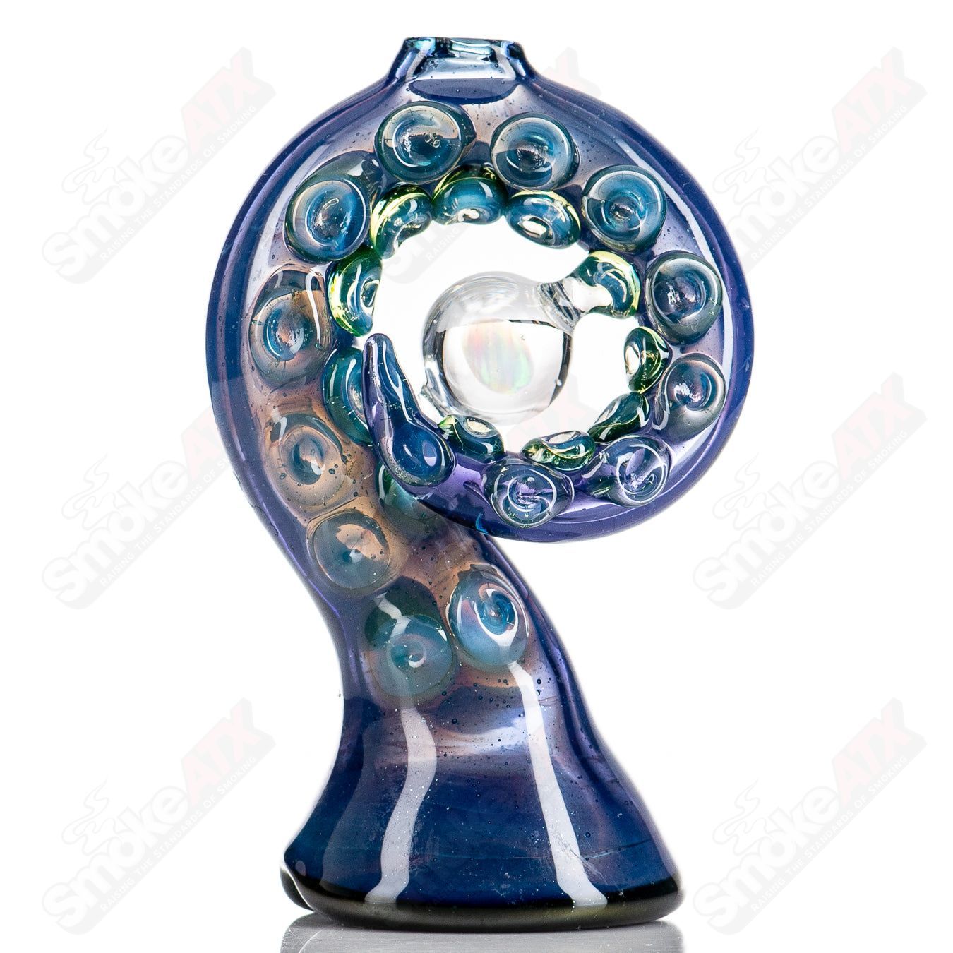 Mako Glass Tentacle Dry Puffco Top heady glass accessory designed for Puffco devices with intricate tentacle design.