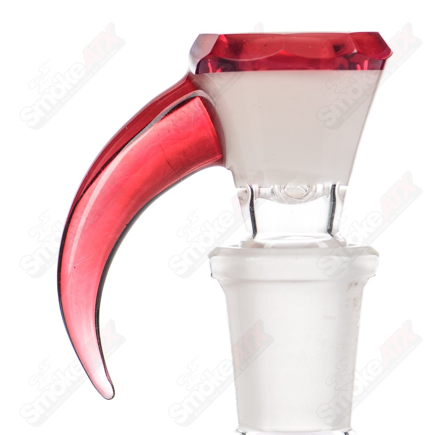 14mm Faceted Slide Pheonix/White Satin Seth Jones - Smoke ATX