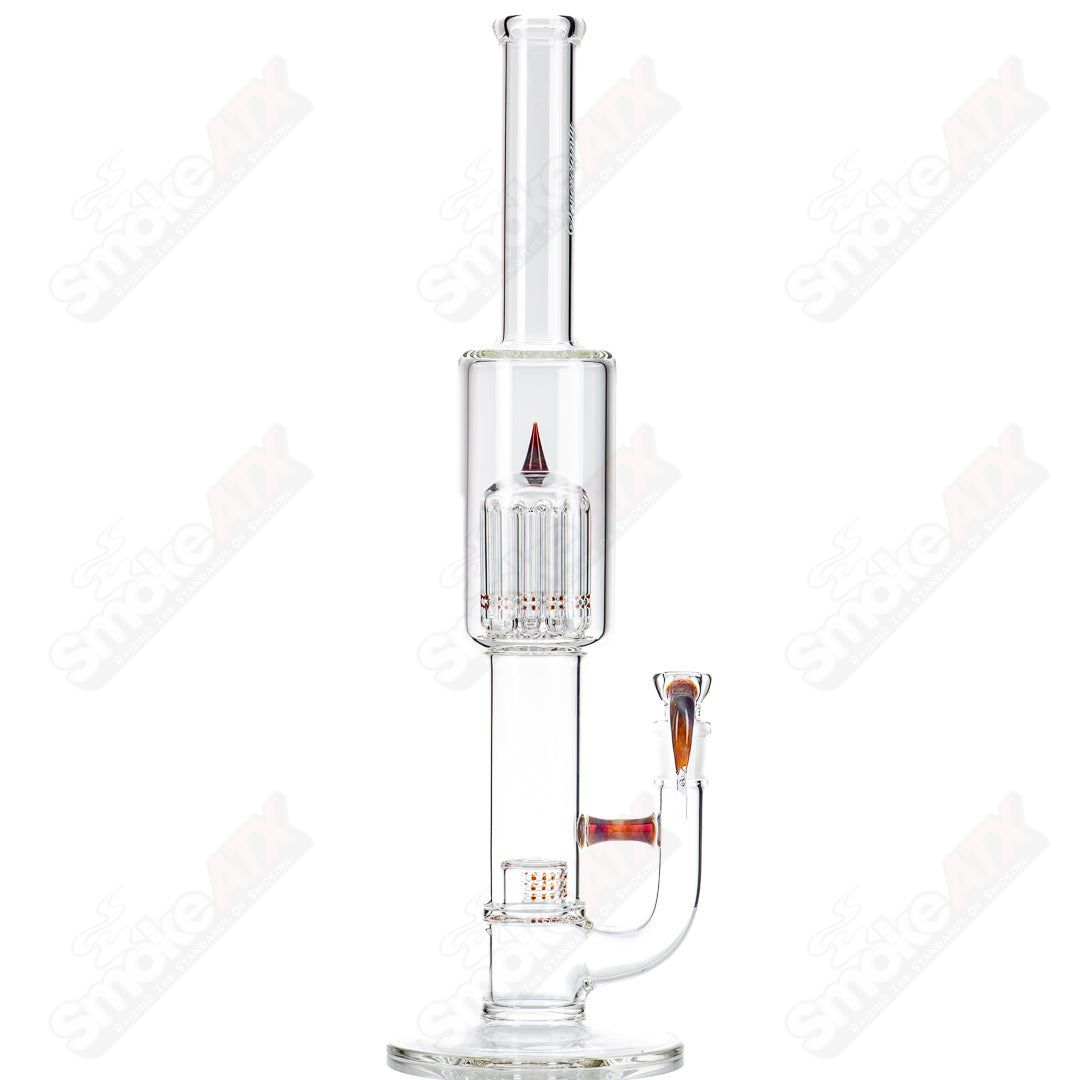 Sovereignty Glass straight tube grid cap 180 to 12 tree guava root sovereignty glass with clear glass design