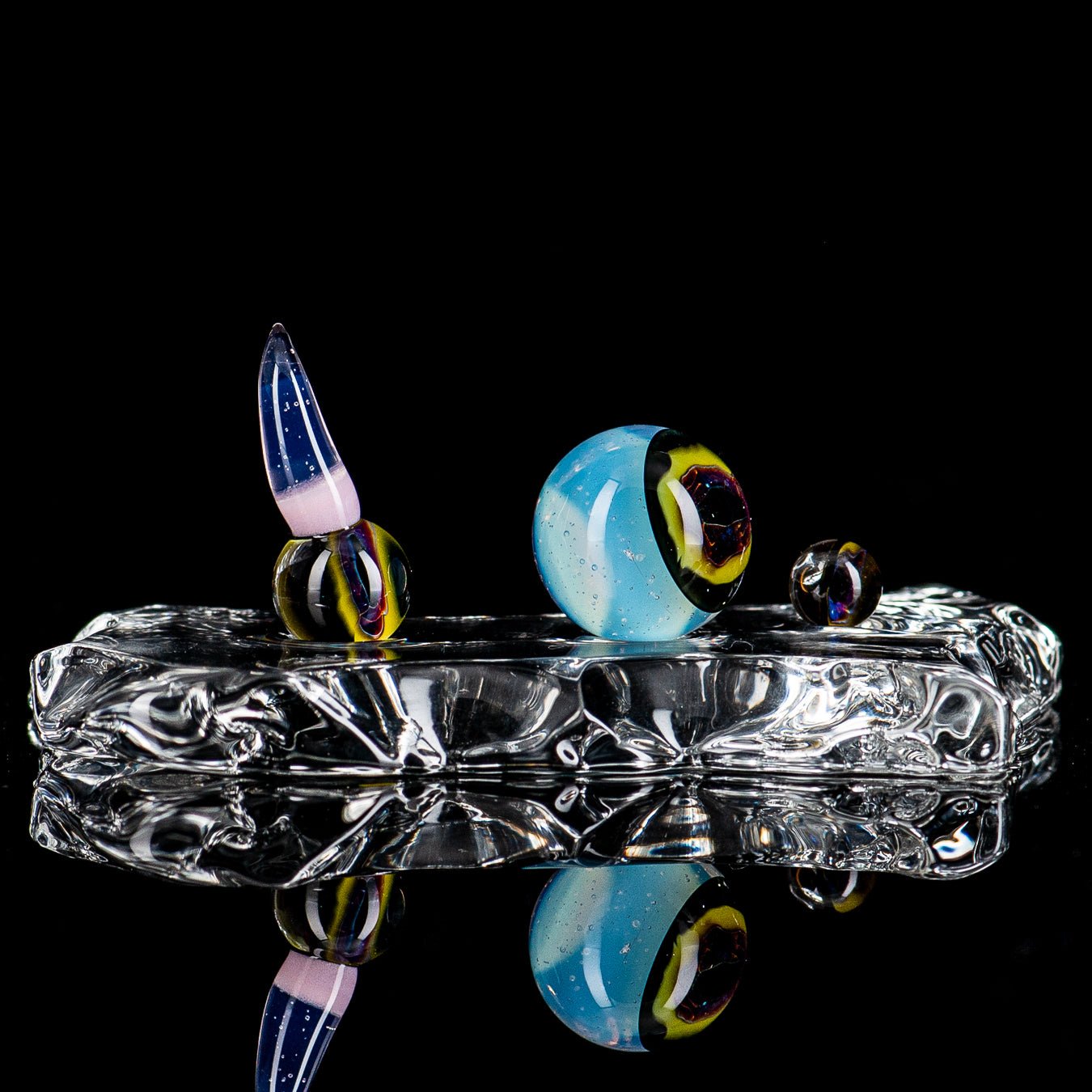 Eye Slurper Set King Leo Glass - Smoke ATX