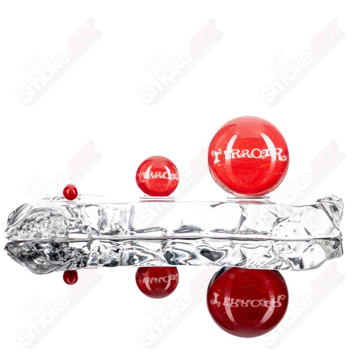 Faceted marble Terroir glass slurper set with multiple pieces, featuring faceted marble accents and clear glass construction.