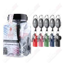EZ Fire EZ Blunt Splitz with lighter leash, 420 product featuring a splitz blunt and attached lighter for convenient use.