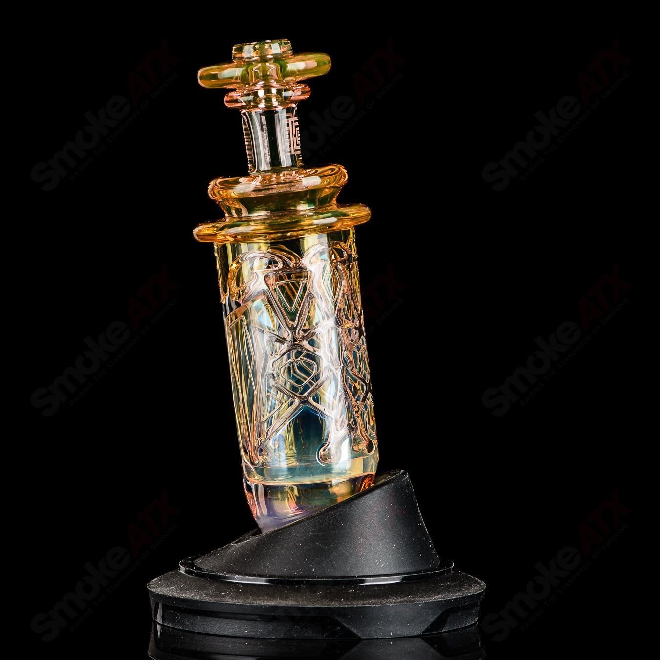 Fumed Columnar (Shatter No.1) Peak Pro Top Avant Garde Glass - Smoke ATX