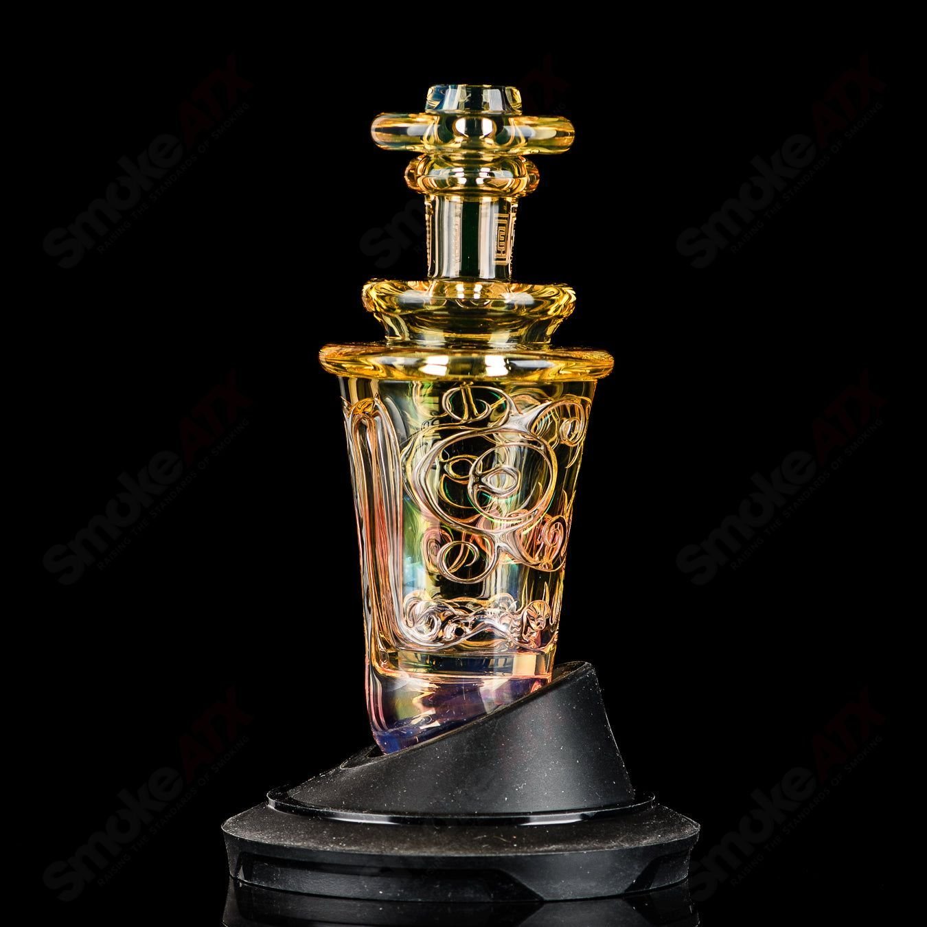 Fumed Reverse (Style B No.4) Peak Pro Top Avant Garde Glass - Smoke ATX
