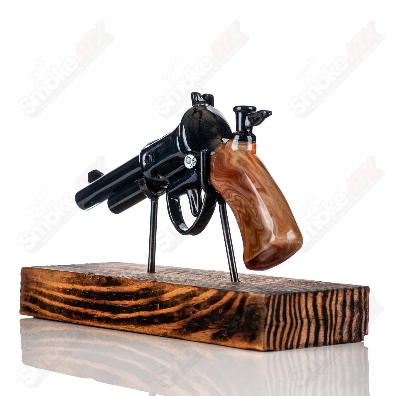 Glass Revolver (Signed 2017) by AKM - Smoke ATX