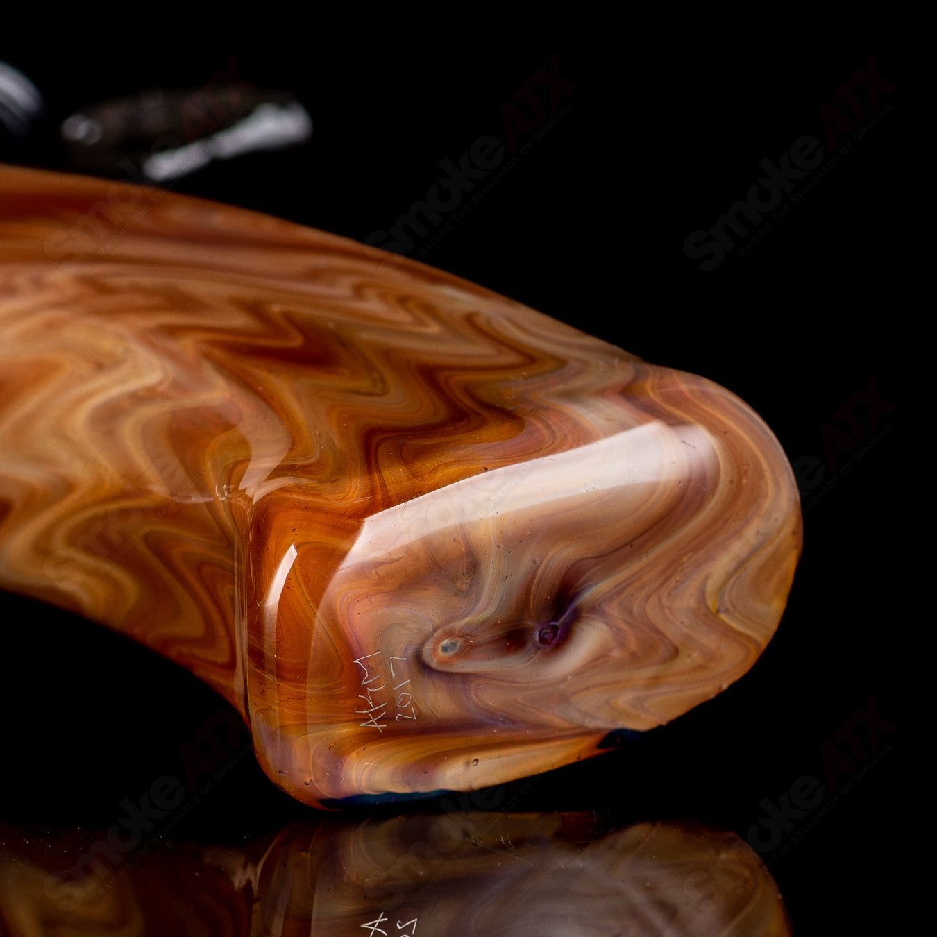 Glass Revolver (Signed 2017) by AKM - Smoke ATX