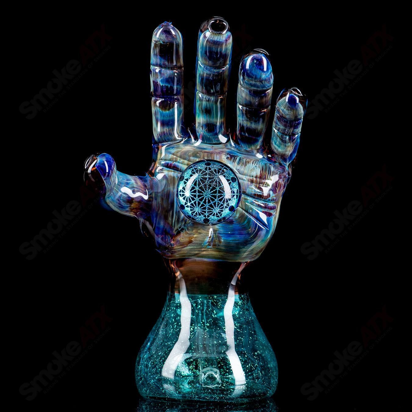 Hand w Dichro Cab Firefly Glass - Smoke ATX