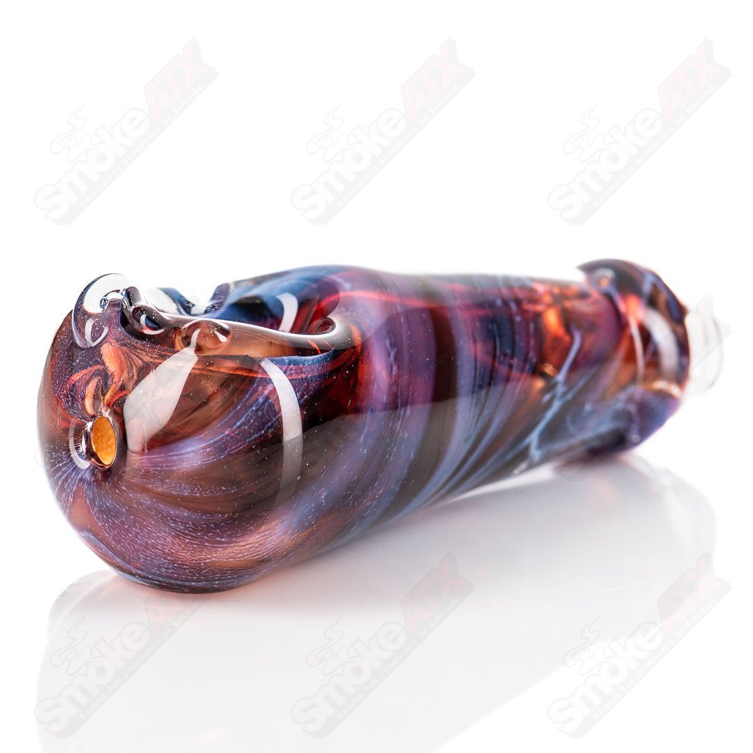 Nobody Glass Spoon Glass Pipe with clear, rounded bowl and straight stem, designed for smooth smoking experience.