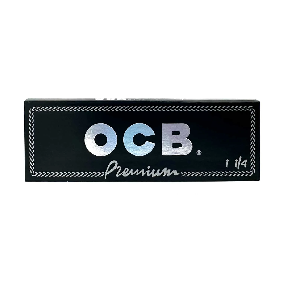 OCB 1 1/4 Premium rolling papers from OCB, featuring lightweight, natural hemp paper for smooth rolling experiences.
