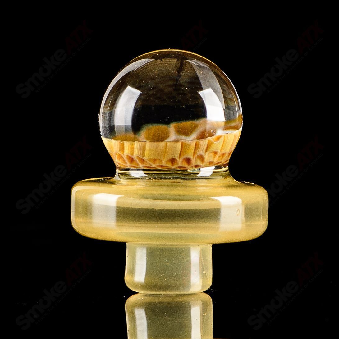 Joe P Glass Honeycomb Jammer Set, heady glass bubbler with honeycomb design for smooth smoking experience.