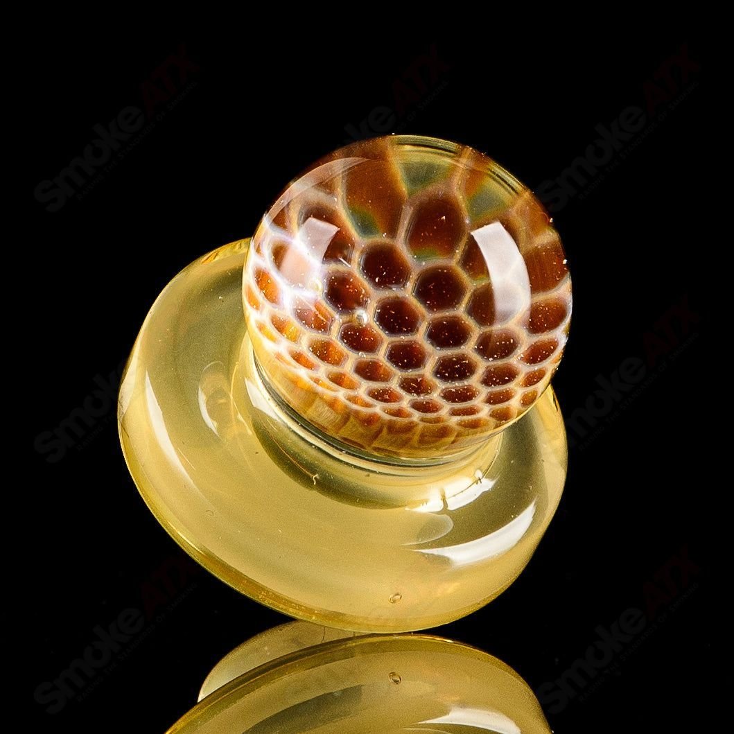 Joe P Glass Honeycomb Jammer Set heady glass bubblers with intricate honeycomb design and vibrant colors.