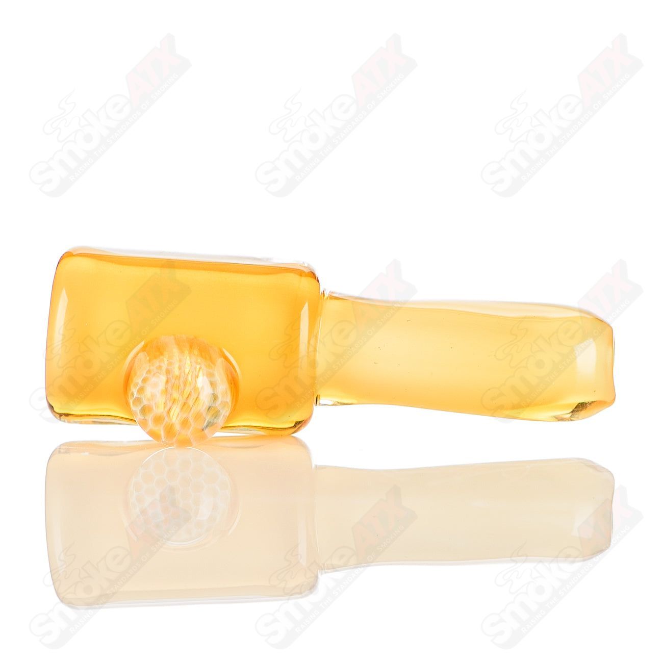 Joe P Glass Honeycomb Joint Holder for Heady Glass Chillums, featuring a colorful honeycomb design and durable glass construction.