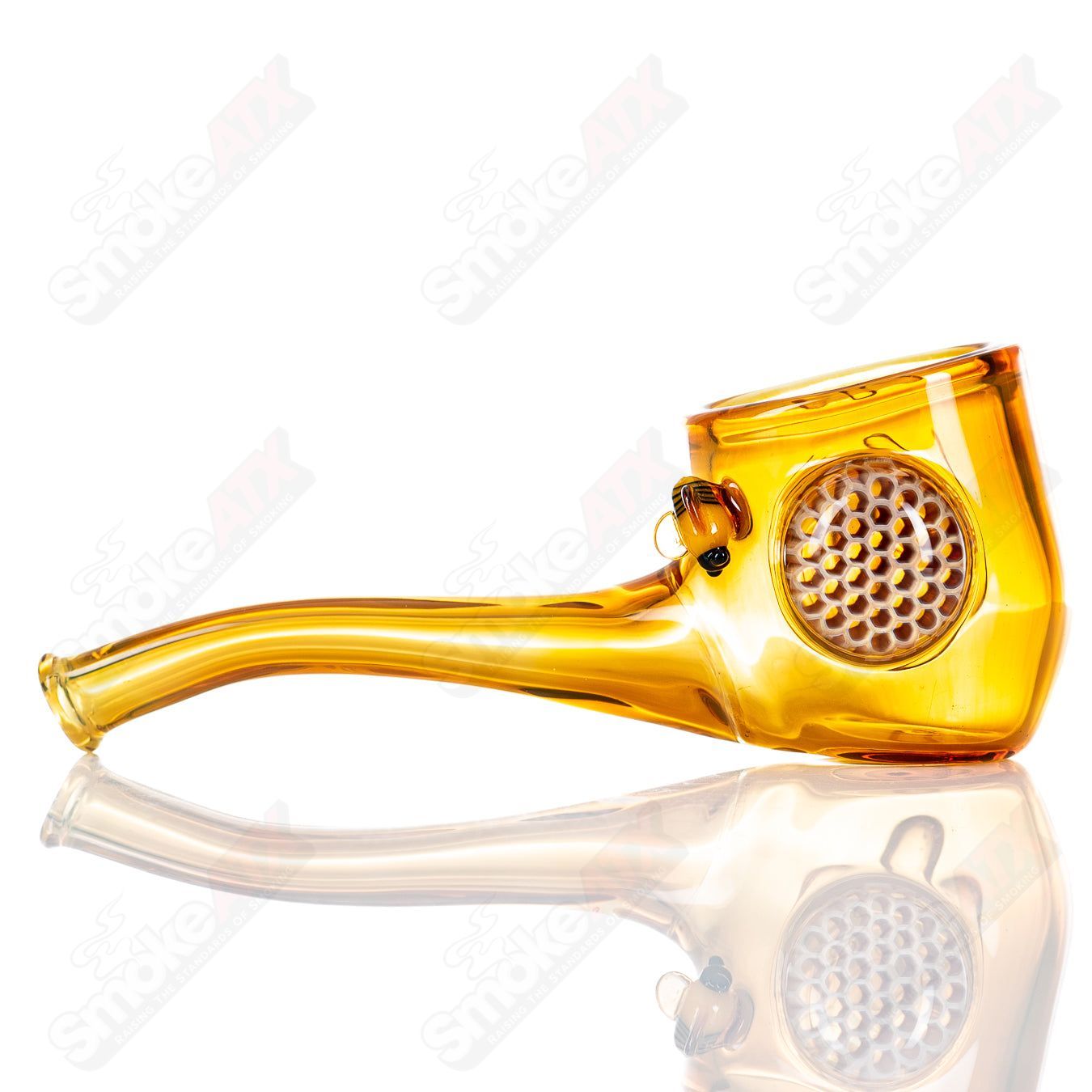 Joe P Glass Honeycomb Proxy Attachment for Heady Glass, featuring a detailed honeycomb design and intricate glasswork.