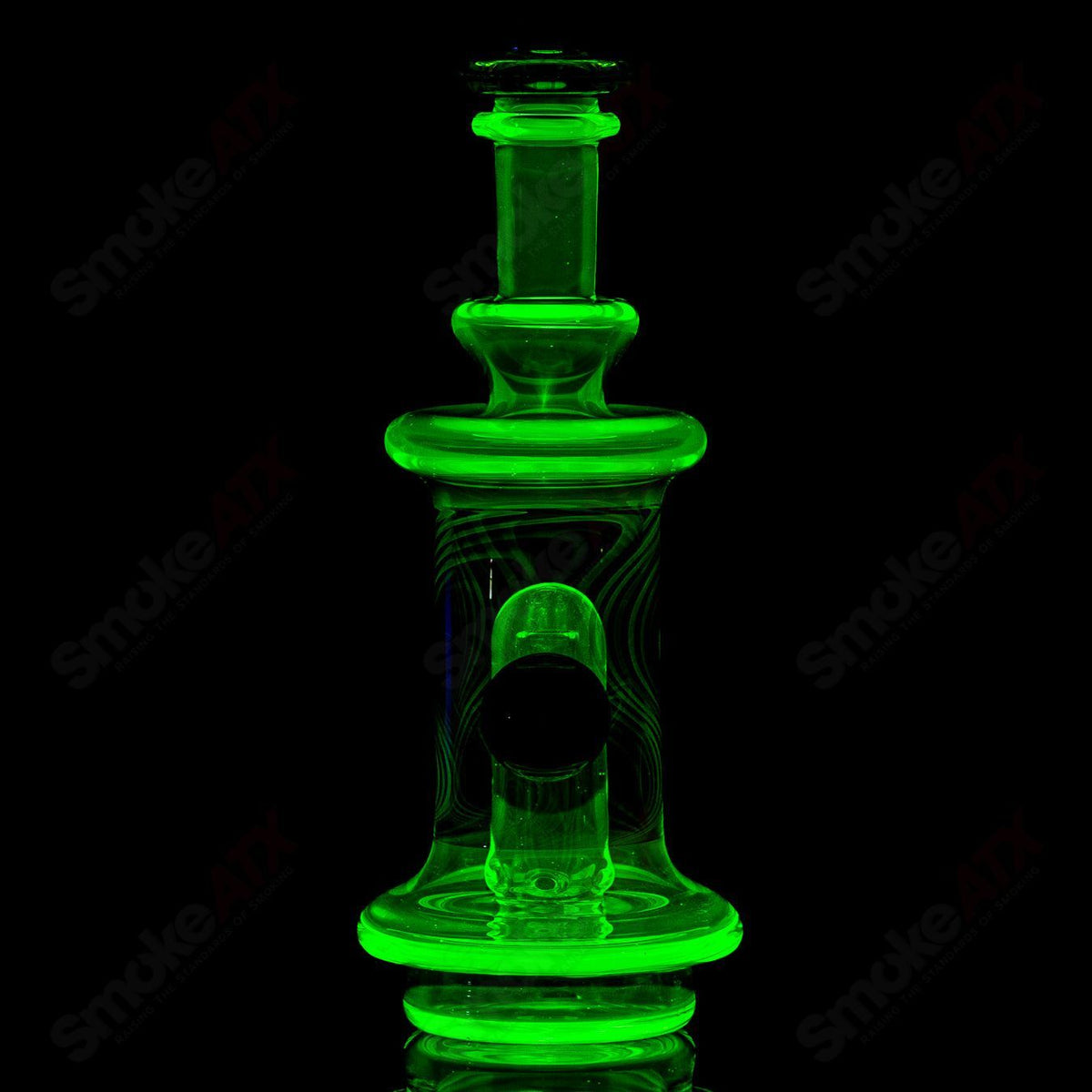 Ion Puffco Water Top by Gatez Glass, clear glass Puffco accessory with water chamber and precise craftsmanship.