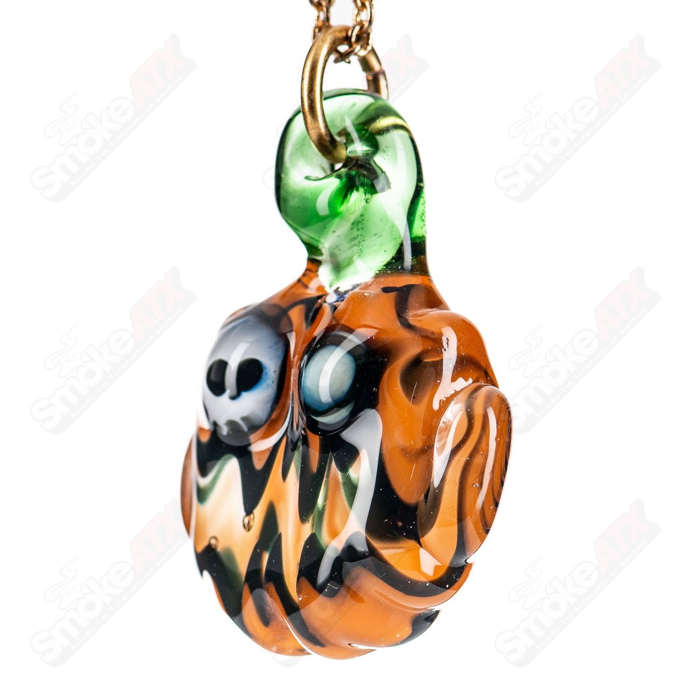 Jackolantern Necklace Indo Glass - Smoke ATX