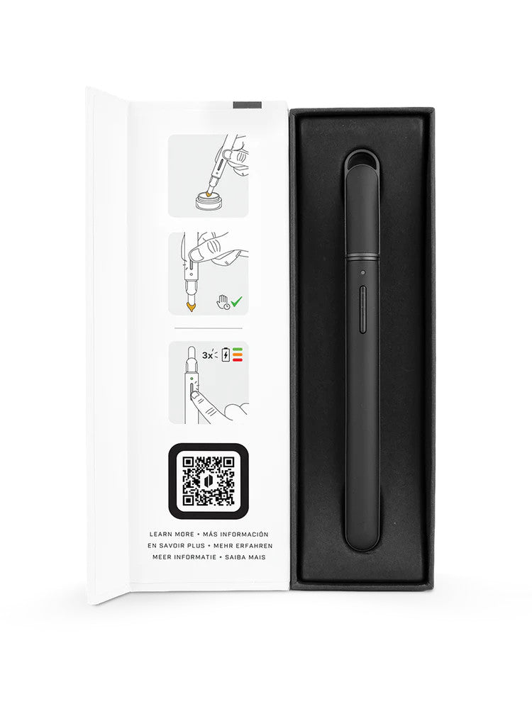 Puffco Onyx Hot Knife V2 loading tool for vaporizer accessories, featuring a sleek black design and precise craftsmanship.