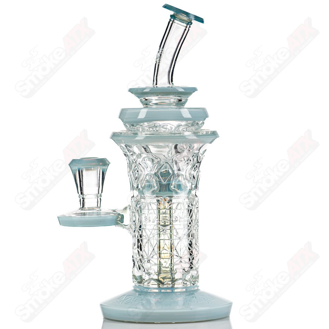 Full accent outside incycler 2.0 by Avant-Garde, a Heady Glass incycler with detailed design and vibrant glasswork.