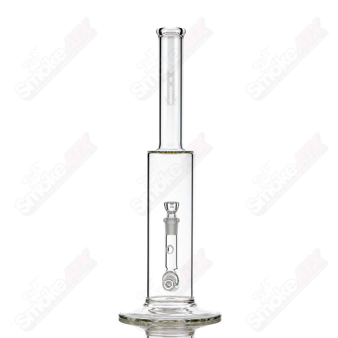 King Stemline Sovereignty straight glass tube by Sovereignty Glass, featuring clear glass and a sleek, cylindrical design.
