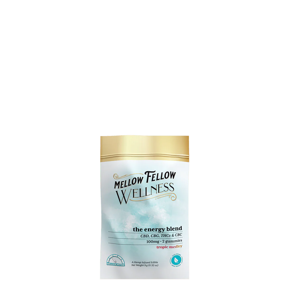 100mg 2ct Energy Blend CBD/CBG/THCv/CBC Wellness Gummies Mellow Fellow