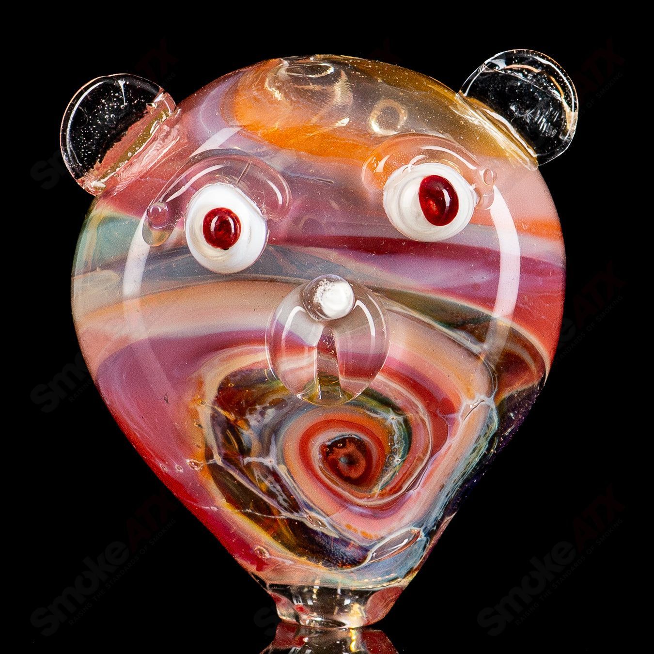 #2 Cat Head (Seastorm) Pipe Glass by Nobody - Smoke ATX