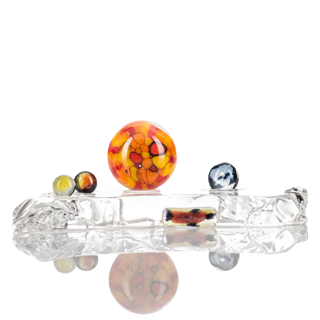 Cap’n Crunk #8 Slurper Set Crunklestein heady glass with intricate design and vibrant colors, perfect for dabbing and concentrates.