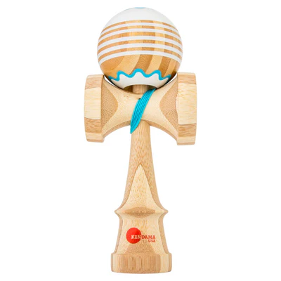 Jet Shape Fishcake Kaisen Kendama from Kendama USA featuring a colorful, streamlined wooden kendama for skill and play.