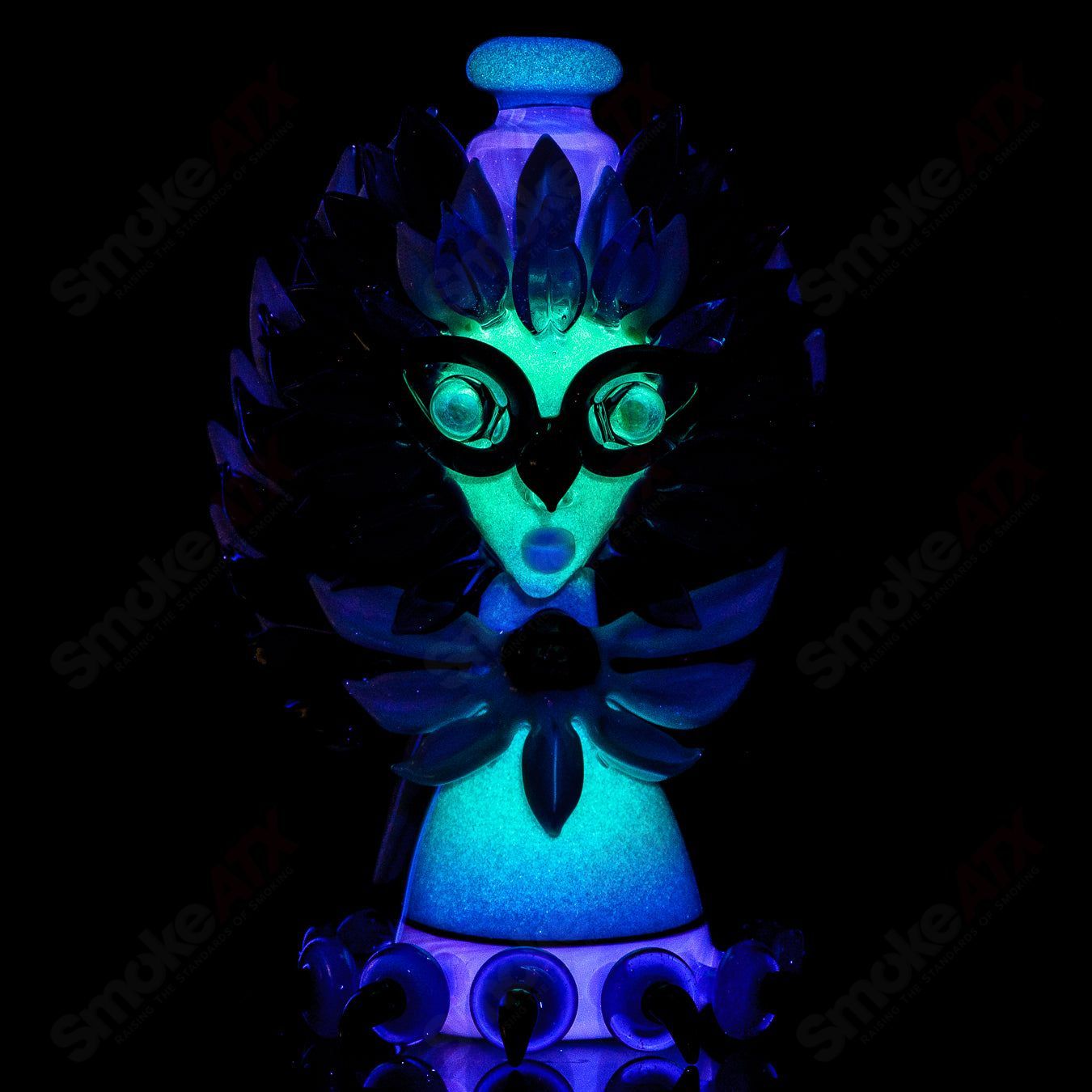 Lace Face Blue Jay Recycler (2 of the Bird Series) - Smoke ATX