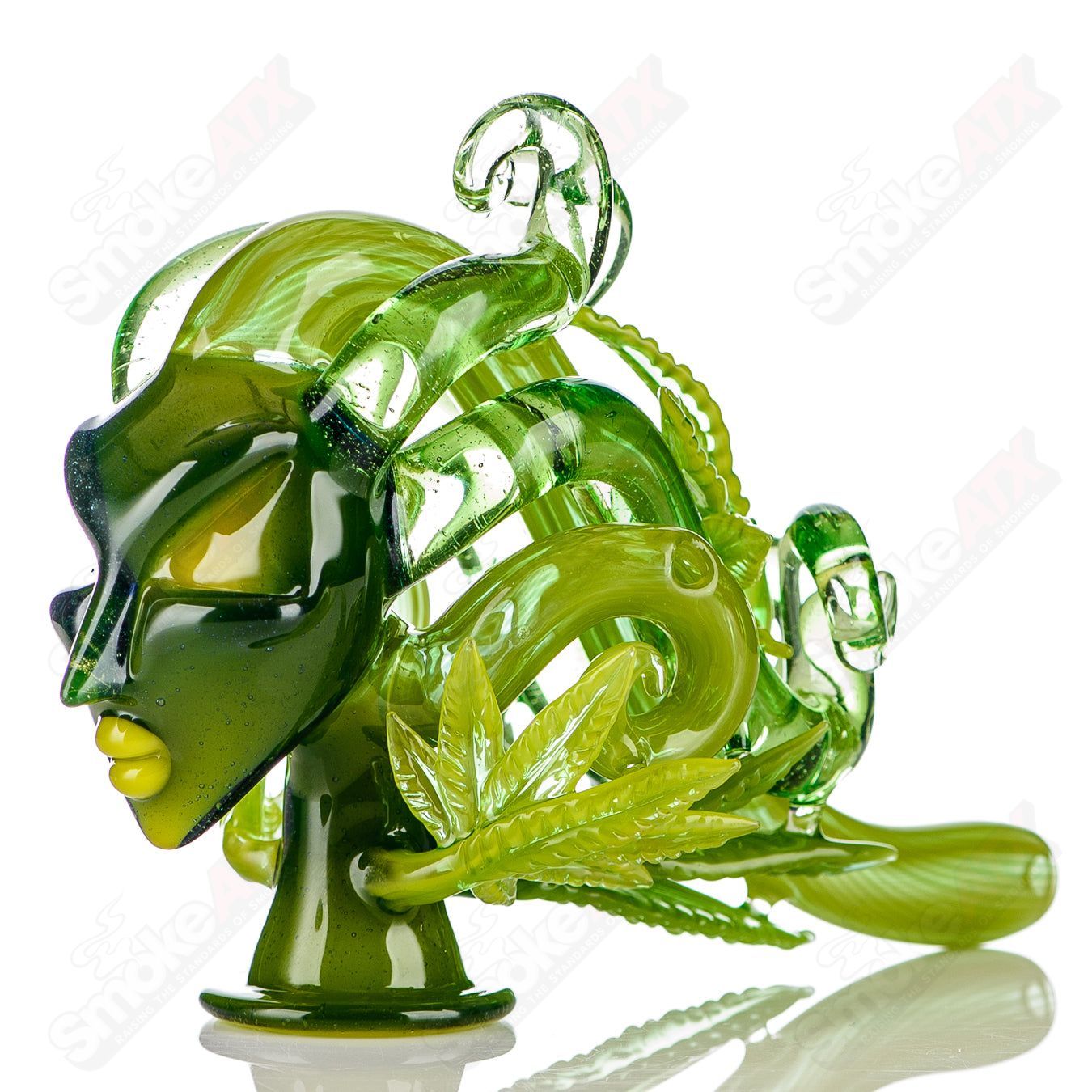 Lace Face Ganja Goddess Hashlock Dry Pipe (Signed 104) - Smoke ATX