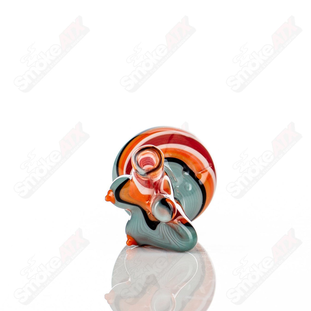 ZAM Linework Full Lady Bubble Cap made of glass for dab rigs, featuring detailed linework and a full lady design.