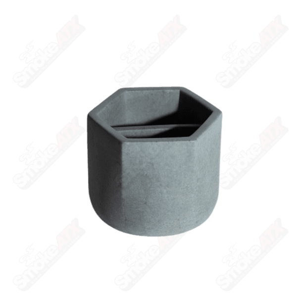 Malua ceramic stash jar by BRNT Designs, featuring a sleek, modern design perfect for storing small items or herbs.