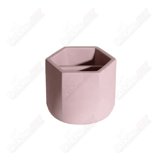 Malua ceramic stash jar by BRNT Designs, round container with a textured finish, designed for storing small items or herbs.
