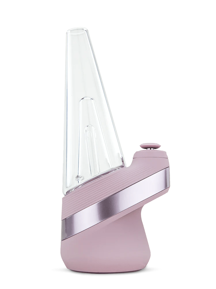 Puffco New Peak Bliss smart e-rig with sleek design and digital controls for smooth dabbing experiences.