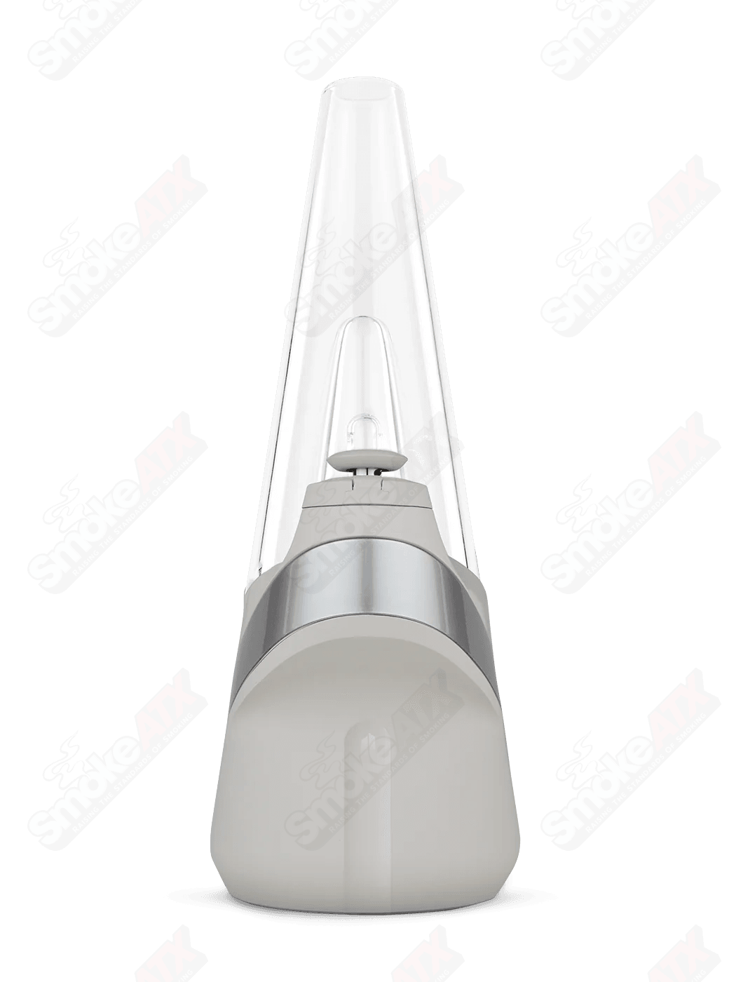 Puffco New Peak Cloud Smart E-Rig with sleek glass design and digital controls for precise vaporization.