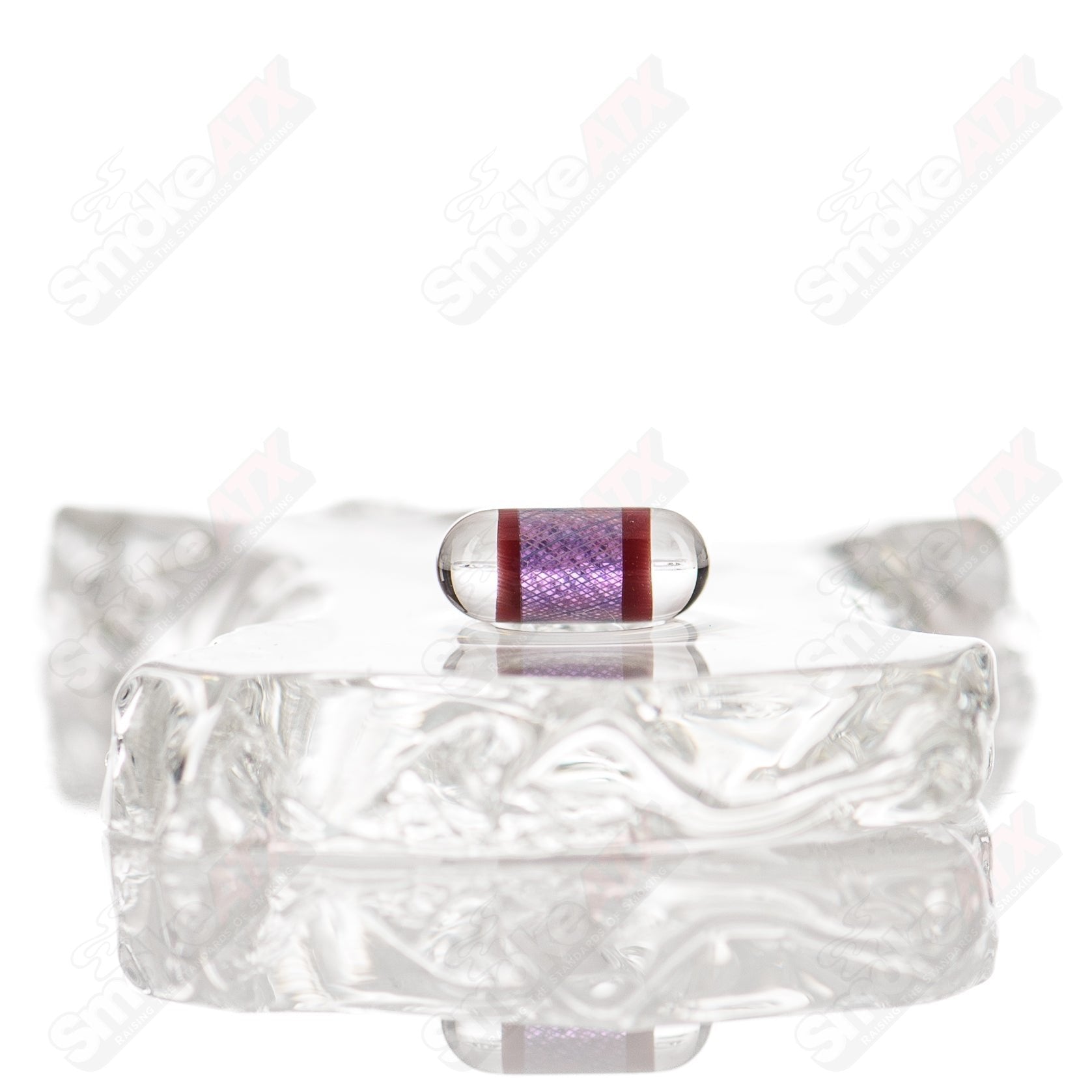Dosa Glass Pillar Dosa Glass with pearls and inserts, clear glass design suitable for serving beverages or desserts.