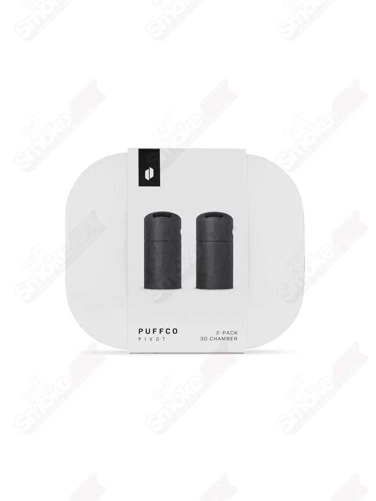Two Puffco Onyx 3D Chamber Pivot vaporizers for concentrates, handheld portable design with sleek black finish.