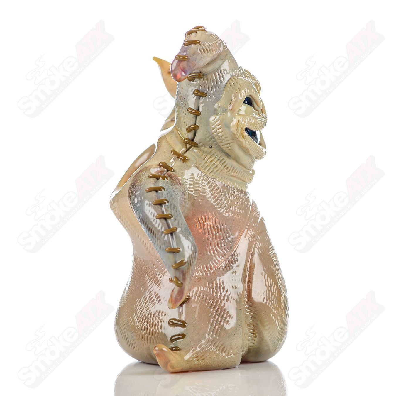 Oogie Boogie Squat Lock Dry Pipe Ghost Glass - Smoke ATX