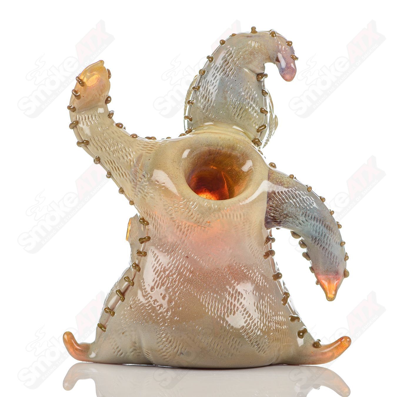 Oogie Boogie Squat Lock Dry Pipe Ghost Glass - Smoke ATX