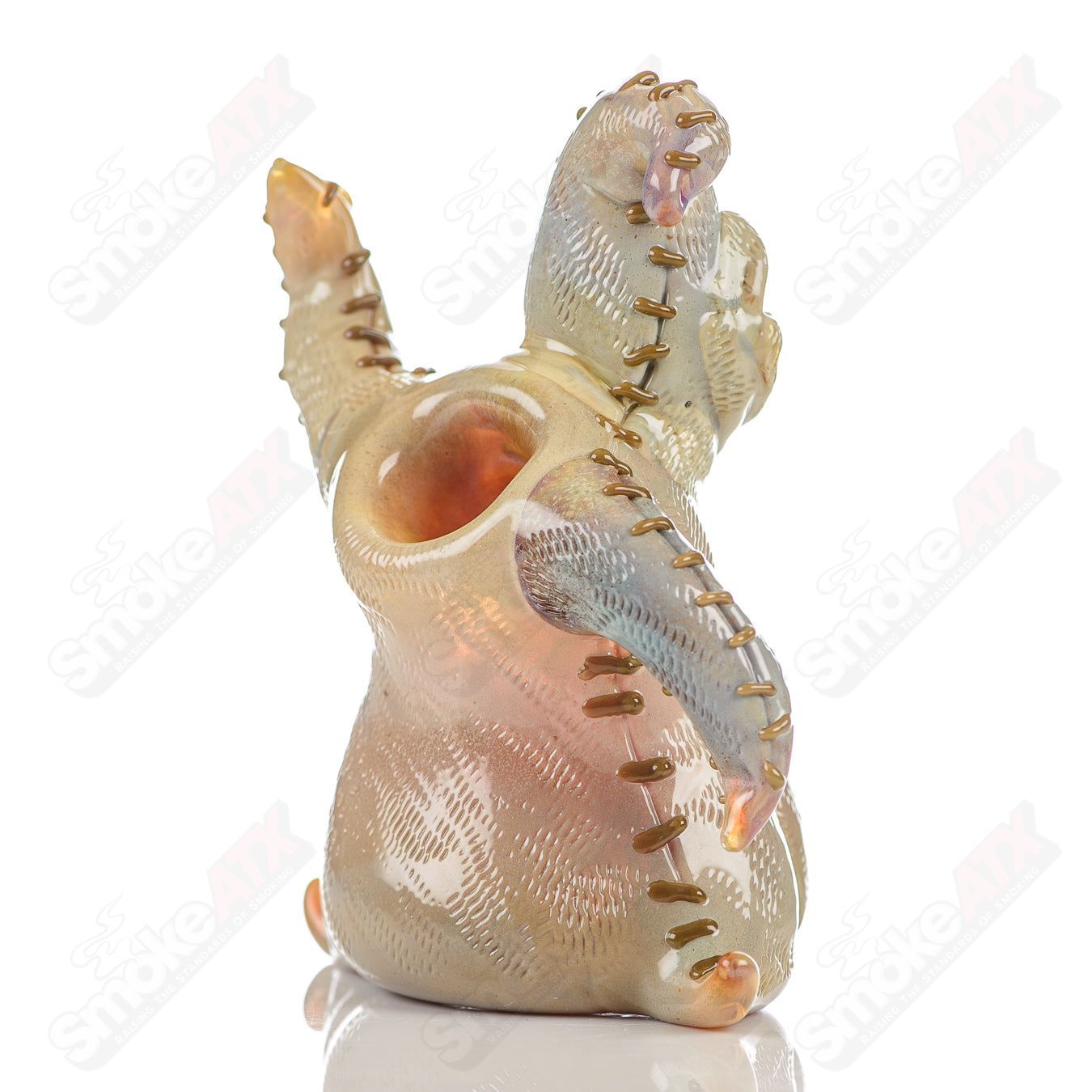 Oogie Boogie Squat Lock Dry Pipe Ghost Glass - Smoke ATX